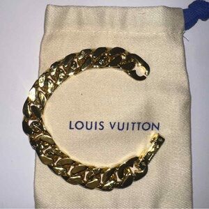 Louis Vuitton Gold Chain Bracelet